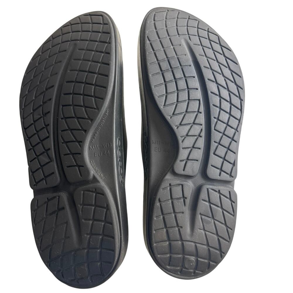 OOFOS OOahh Recovery Slides Men’s 11 Black EU 44 Comfort Sandals - Picture 4 of 6